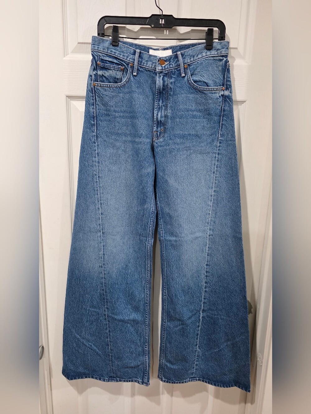 New! MOTHER The Lemon Twist High-Rise Flare Jeans - Picture 3 of 9